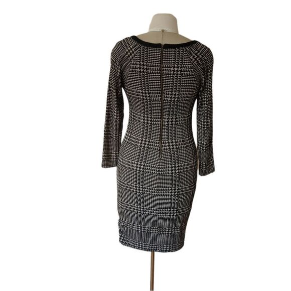 Anthropologie Tracy Reese Houndstooth Knit  Midi Dress - Picture 4 of 6
